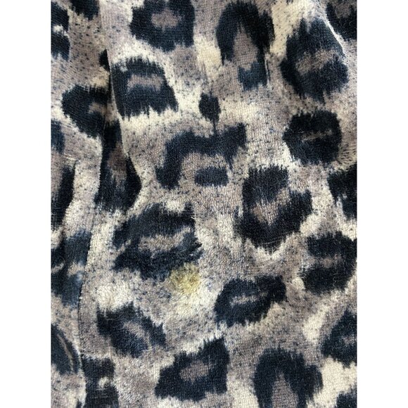 Vintage 90's Dana Buchman Womens Leopard Print Elastic Waist Soft Velour Pants M - Picture 11 of 11